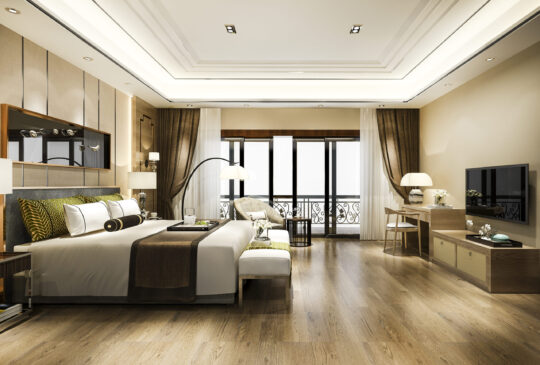 luxury-bedroom-suite-resort-high-rise-hotel-with-working-table